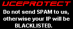 ¡Advertencia para spammers! - Miembro de la red UCEPROTECT